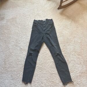 PacSun Black Skinny Distressed Jeans